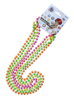 Neon 80s Beads 4pk