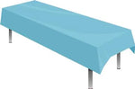 Light Blue Plastic Table Cover - Each