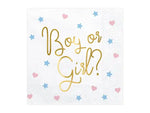 Boy or Girl Gender Reveal Paper Napkins - 20pk