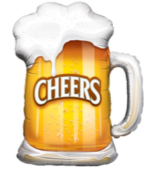 Cheer Beer Glass Shape Foil Balloon