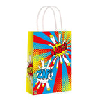 Superhero Slogan Comic Paper Gift Bags with Handles - Each