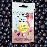 Sparkle Drops Fizz Bombs PURPLE Blackcurrant Hearts 20g