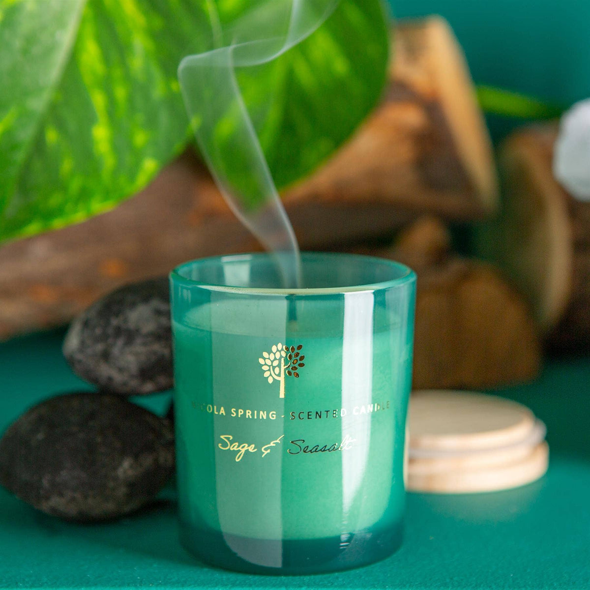 130g Sage & Seasalt Soy Wax Scented Candle Nicola Spring