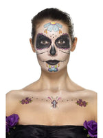 Day Of The Dead Face Tattoo Transfers Kit