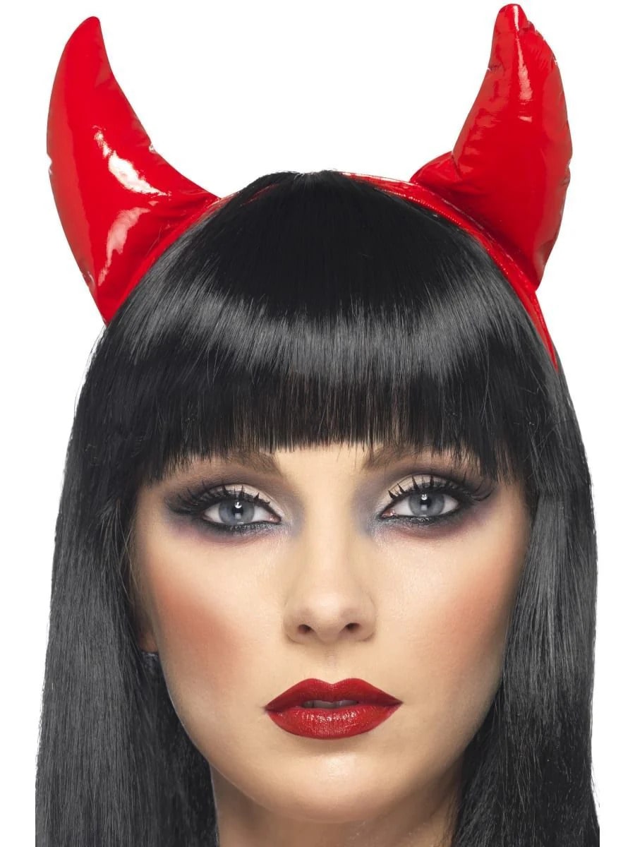 Red Devil Horns Headband