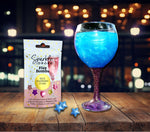 Sparkle Drops Fizz Bombs BLUE Raspberry Stars 20g