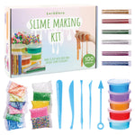 100 Piece Slime Making Kit Set - Crystal Beads, Glitters