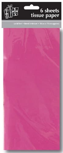 Fuchsia Pink Tissue Paper - Acid Free - 6 x Sheets