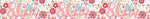 Floral Holographic 80th Birthday Banner - 2.6m