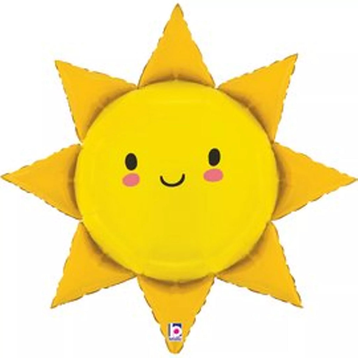 Fun Smiling Sun Shape Foil Balloon
