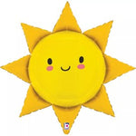Fun Smiling Sun Shape Foil Balloon