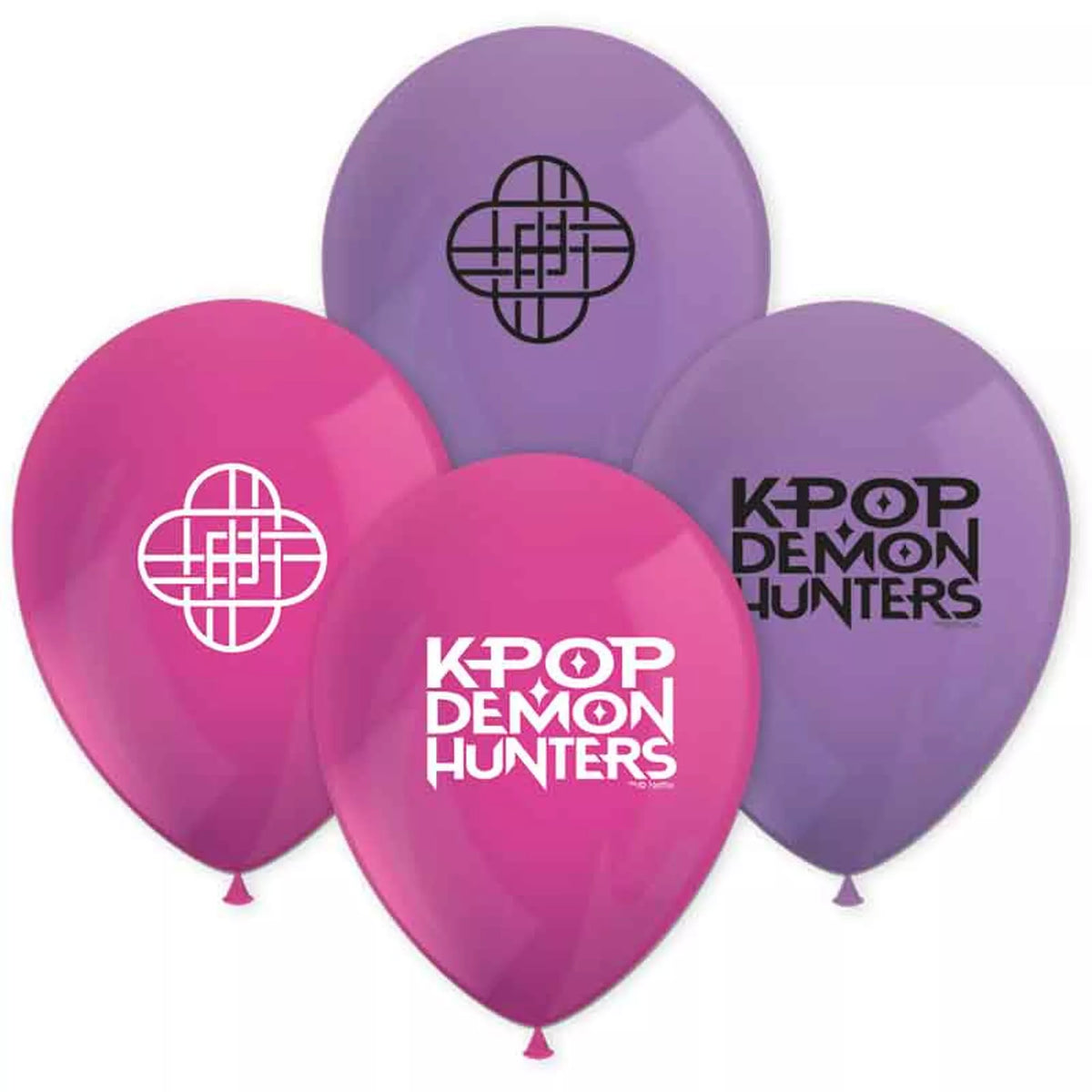 8PK K-POP DEMON HUNTERS LATEX BALLOONS