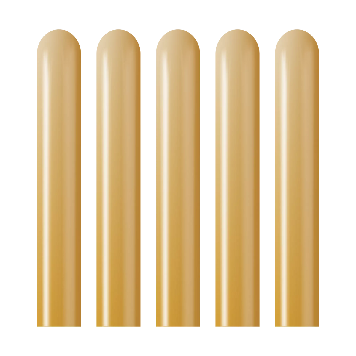 Kalisan Mirror Gold 260 Modelling Latex Balloons 50pk