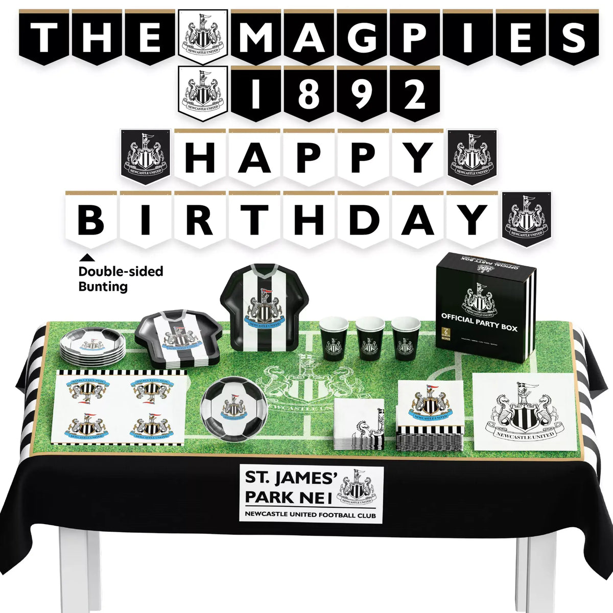 Officially Licensed 44pc Party Decoration Kit - Newcastle United