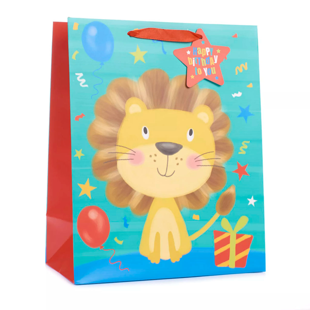 Fun Design Children's Gift Bag Lion Large - Each