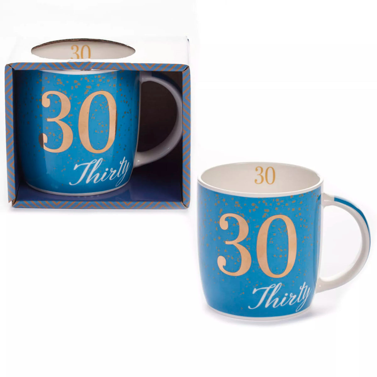 Birthday Mug Age 30 in Blue