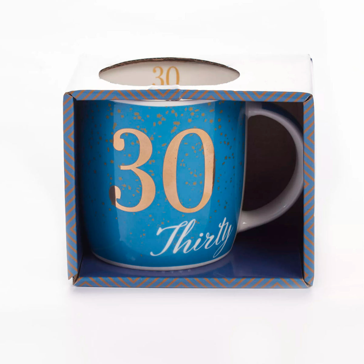 Birthday Mug Age 30 in Blue