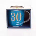 Birthday Mug Age 30 in Blue