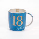Birthday Mug Age 18 in Blue