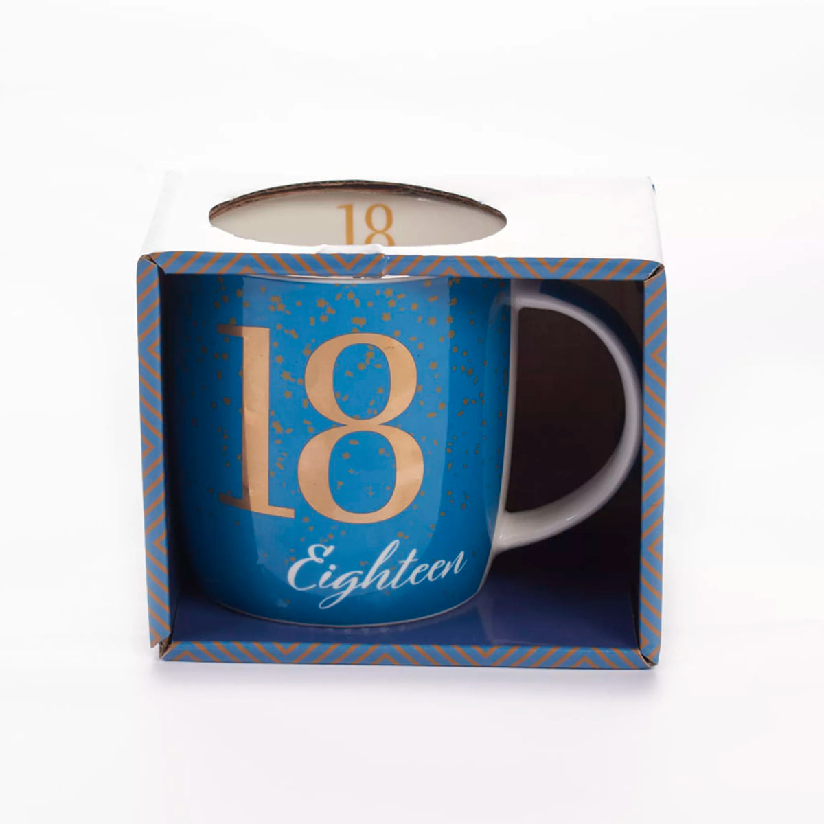 Birthday Mug Age 18 in Blue