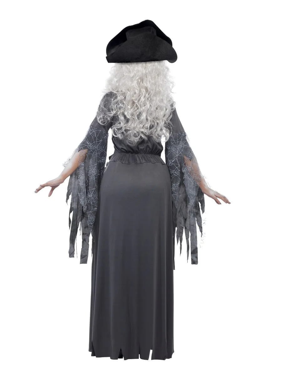 Deluxe Ghost Ship Princess Costume, Grey, with Dress and Hat