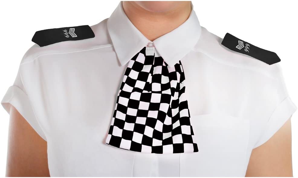 Black Police Epaulettes with Matching Scarf