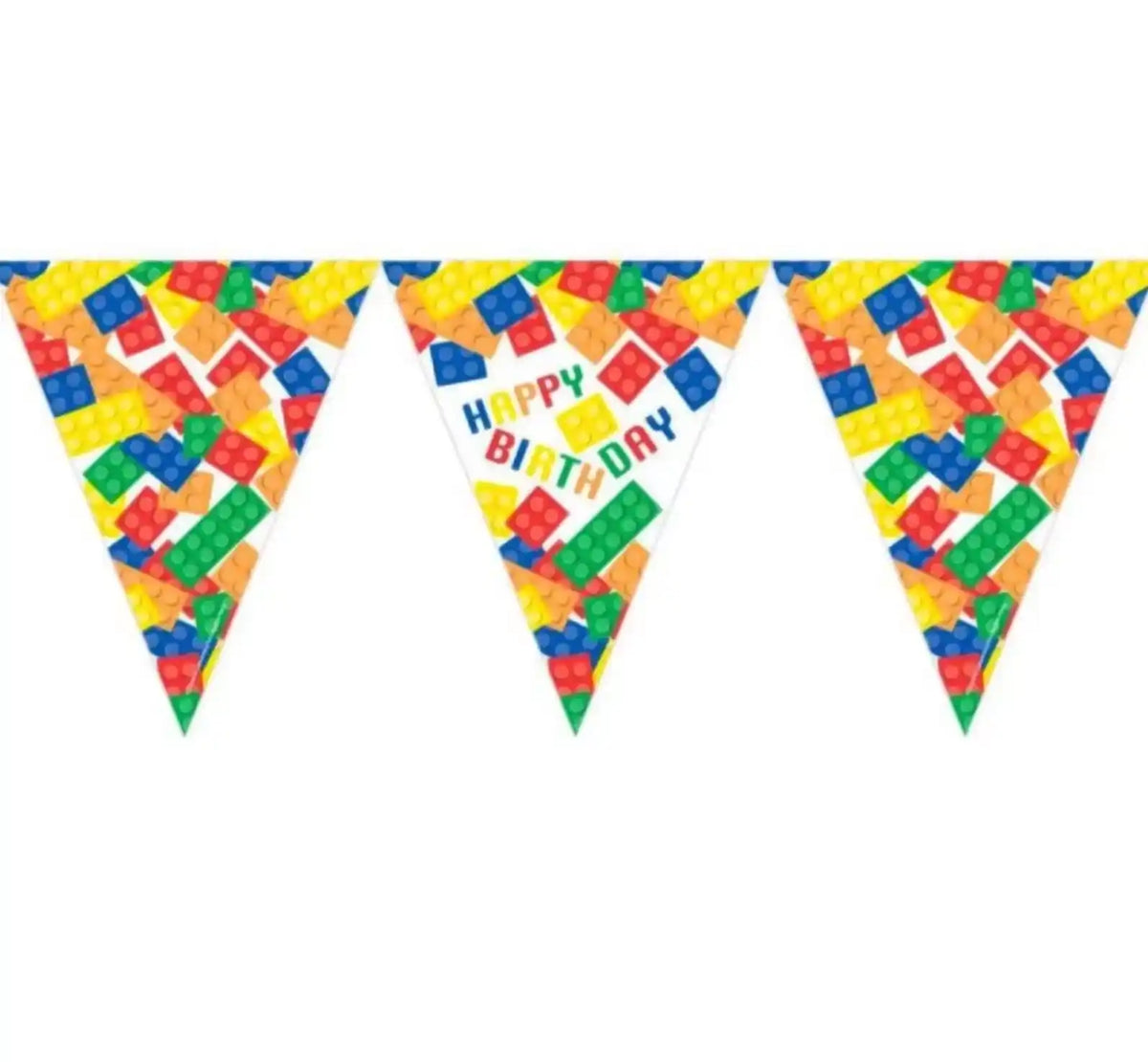 Block Party Paper Flag Bunting - 3.7m