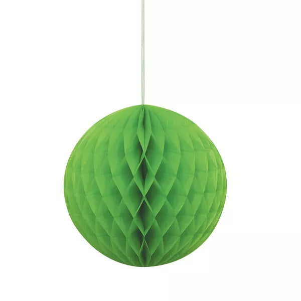 Lime Green Honeycomb Ball Decoration