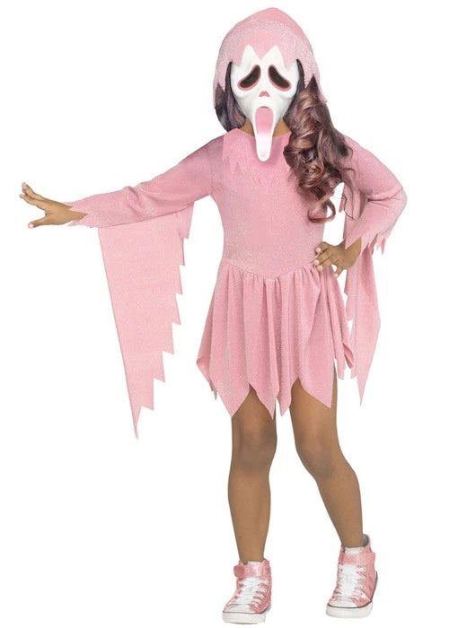 Pastel Pink Ghost Face® Toddler Costume
