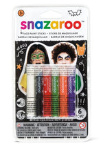 Snazaroo Halloween Face Painting Sticks - 6 PC