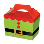 ELF TUNIC PARTY FOOD BOXES CHILDREN'S KIDS CHRISTMAS PARTY BOX