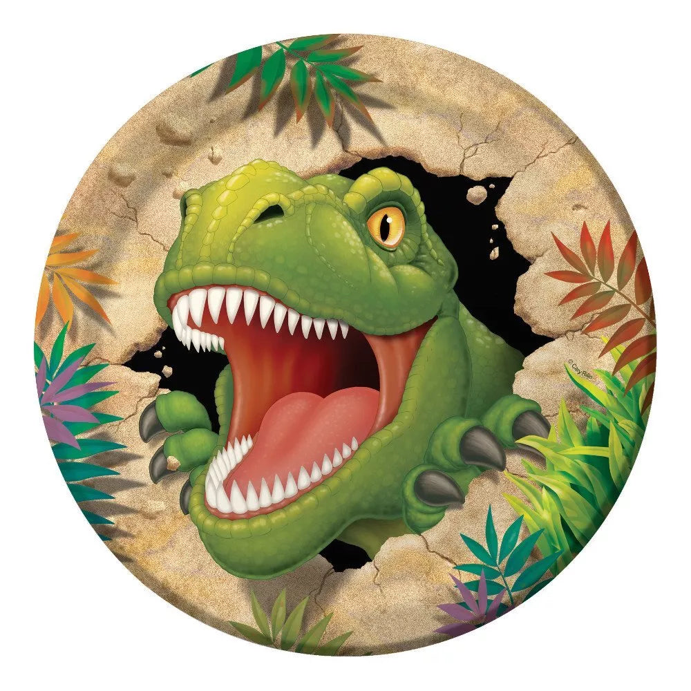 Dino Blast Dinosaur Party Paper Plates - 8pk