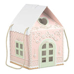 Pretty Pink & White Christmas Gift Elf House Box