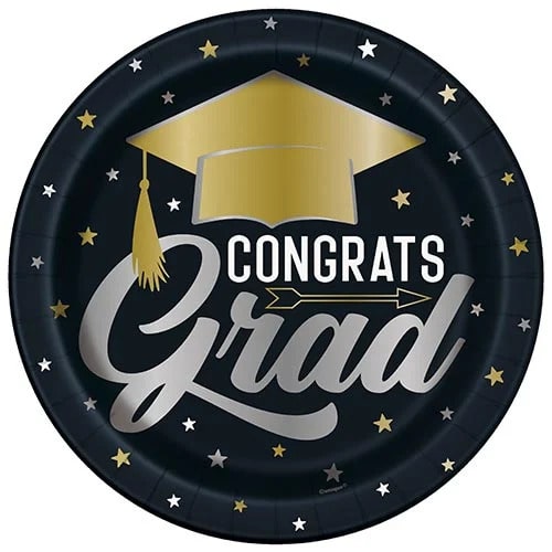 Congrats Grad Paper Plates - 8pk