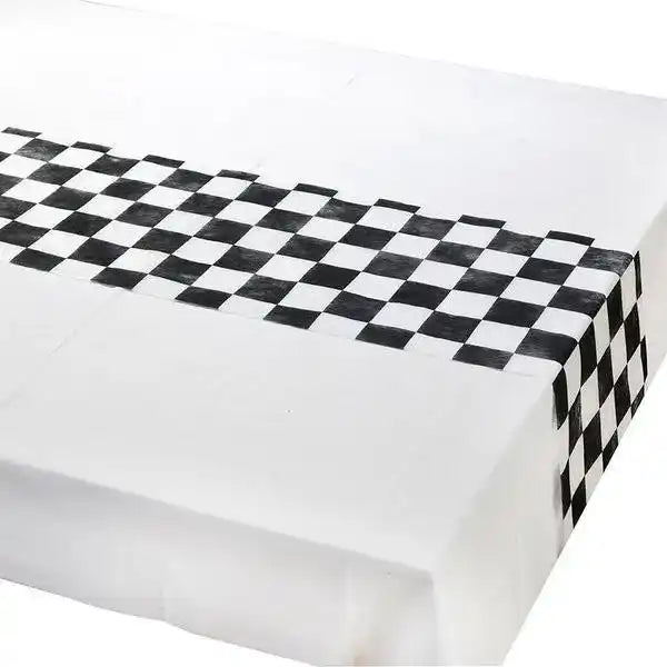 Black & White Mix & Match Check Table Runner