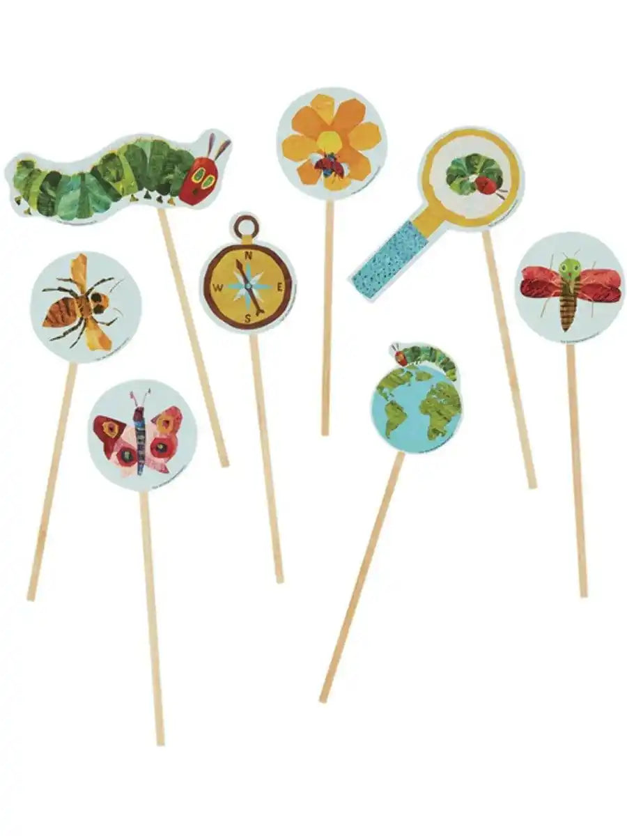 The Very Hungry Caterpillar Tableware Party Photo Props, x8