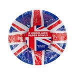 8pk Union Jack Paper Bowls