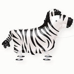 Fun Walking Pet Zebra Helium Foil Balloon - 30"